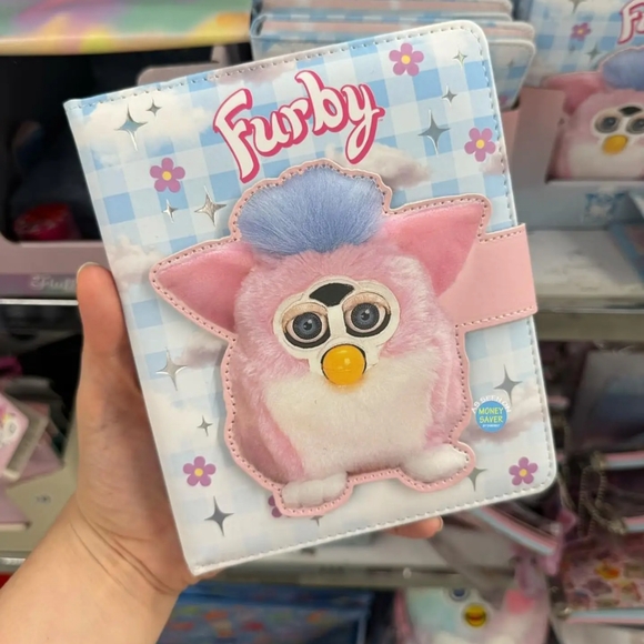 Hasbro Furby Pink and Blue Kids Notebook - Picture 2 of 3